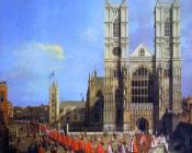 卡纳莱托 : 伦敦威斯敏斯特教堂爵士沐浴队列